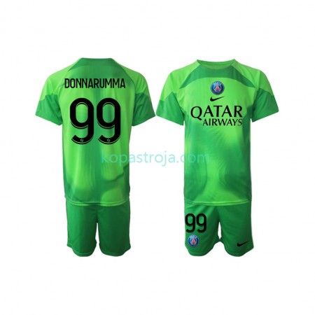 Billiga Fotbollströjor Paris Saint-Germain Donnarumma 99 Målvakt Barn Hemma tröja 2022/23 Kortärmad